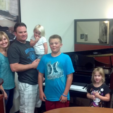 Hakes Family at Piano Megastore