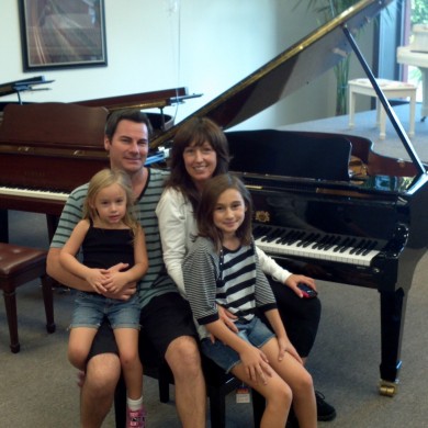 Carefoot Family at Piano Megastore